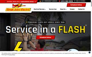 Small Jobs Electric, Inc. of Carrollwood website