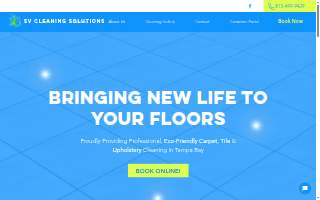 SV Cleaning Solutions website
