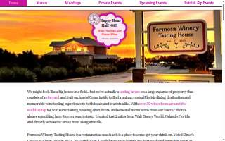 Formosa Winery Tasting House website