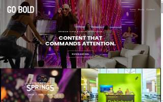 Go Bold Studio website