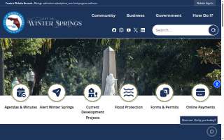 Winter Springs Florist website