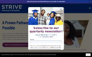 Strive Mental Health website