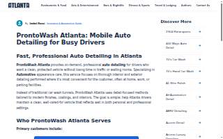 ProntoWash website