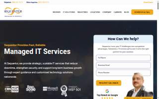 Sequentur | IT Services website