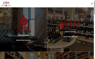 Cork + Table | Wine Bar & Shop website