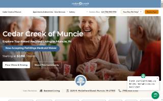 Cedar Creek Assisted Living website