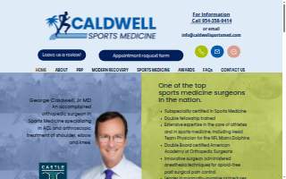 George Caldwell, MD | Caldwell Sports Medicine website