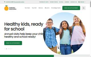 Pediatric Associates Coconut Creek website