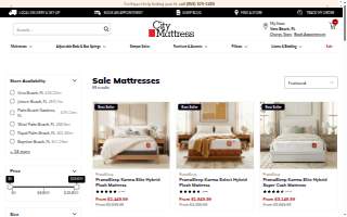 Mattresses & More of Coconut Creek website