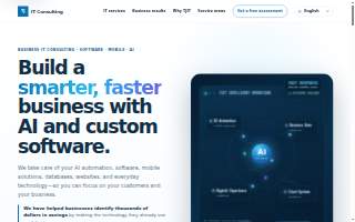 TJ IT Consulting - Software Company website