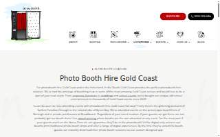 Gold Coast Photo Booth website