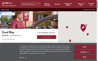 Jiffy Lube website