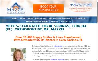Mazzei Orthodontics website