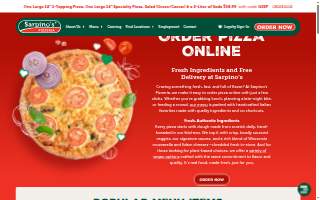 Sarpino's Pizzeria Coral Springs website