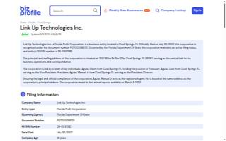 Link Up Technologies Inc. website