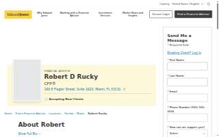 Edward Jones - Financial Advisor: Robert D Rucky, CFP® website