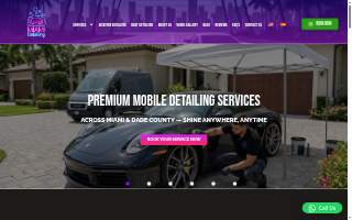 Miami Detailing Car Wash website
