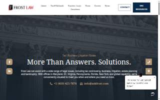 Frost Law of Coral Terrace website