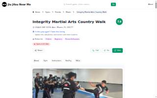 Integrity Martial Arts website