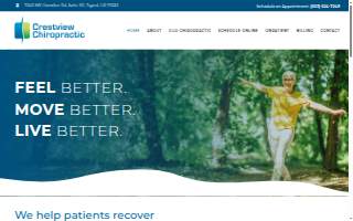Crestview Chiropractic Clinic website