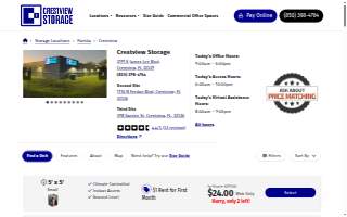 Crestview Storage website