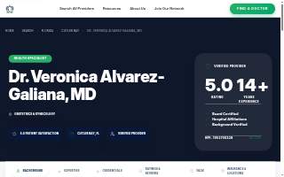 Veronica Alvarez-Galiana MD website