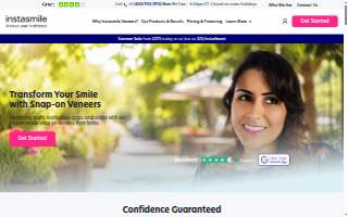 Instasmile Cosmetic and General Dentistry website