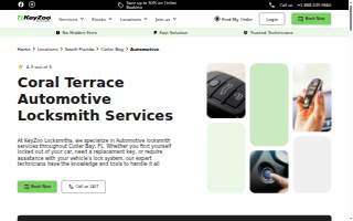 Keyzoo Locksmiths of Cutler Bay website