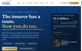 Kutner Personal Injury website