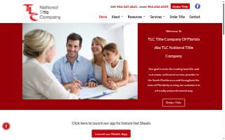 TLC Title Company of Florida website