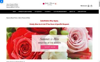 Zahn's Flowers website