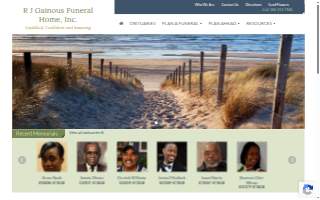 Gainous R J Funeral Home website