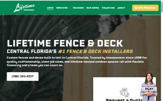 Lifetime Fence And Deck website