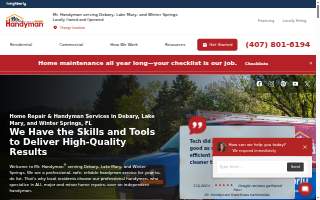 Mr. Handyman serving Debary, Lake Mary, and Winter Springs website