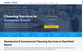 Debby Maid Cleaning Services website