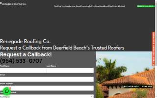 Renegade Roofing Co. website