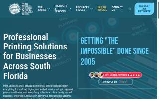 Print Basics, Inc. website