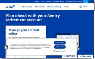 Sentry Self Storage of Coral Springs website