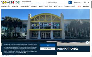 Rooms To Go of Doral website