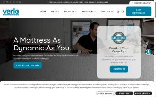 Verlo Mattress website