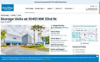 SmartStop Self Storage of Doral website