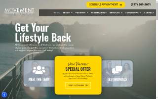 Movement Chiropractic & Wellness website