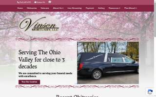 Vinson Funeral Home of East Lake website