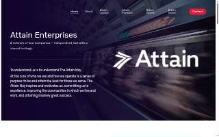 Attain Physical Therapy website