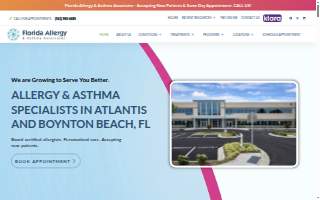 Florida Center for Allergy & Asthma Care Aventura website