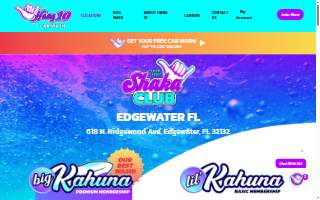 Hang 10 Car Wash of Edgewater website