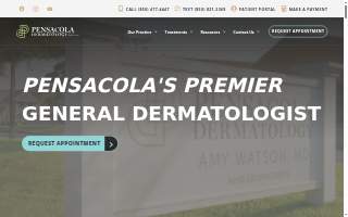Pensacola Dermatology by Amy Watson MD website