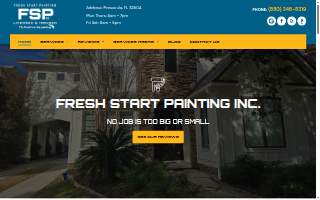 Fresh Start Painting Inc. website