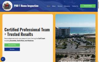 Pro 1 Home Inspection of Ensley website