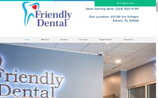 Friendly Dental website
